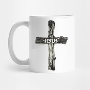 The cross is a symbol of the crucifixion of the Son of God for the sins of mankind. Mug